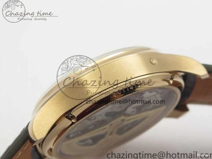 MIROTIME 0409 Compact Portugieser Perpetual Calendar IW503302 RG V9F 1:1 Best Edition White Dial on Brown Leather Strap A 7113